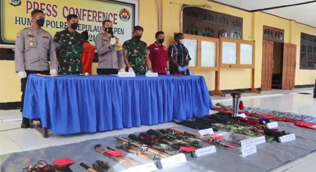 Markas TPN /OPM Yapen digrebek Pasukan Gabungan TNI Polri
