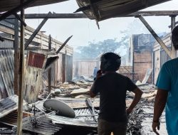 Puluhan Kios Pedagang di Pasar Youtefa Abepura Ludes Terbakar