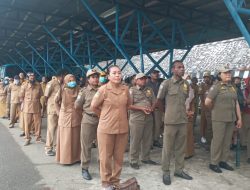 Aktifkan Layanan Pemerintah Pasca Libur, Pj Triwarno Purnomo Pimpin Apel Perdana ASN Pemkab Jayapura