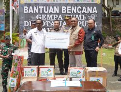 PLN Peduli, Salurkan Bantuan Kepada Warga Terdampak Gempa Kota Jayapura