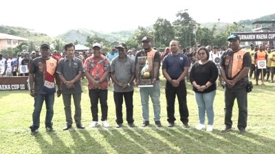 Frans Pekey buka turnamen Waena Cup III 2023