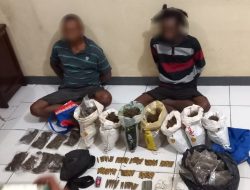 Polisi Amankan Dua Pelaku Pengedar  Ganja dan Pemilik 96 Amununisi Aktif