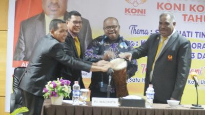 Pemkot Jayapura Dukung Pembinaan Atlet Dibawah Naungan KONI Kota Jayapura