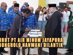 Tiga Pimpinan PT Air Minum Jayapura di Lantik , siap melayani dan inovasi