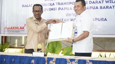 Jadikan Mal Pelayanan Publik,Pemkot Jayapura Dan Kemenhub Tandatangani Perjanjian Pinjam Pakai Terminal