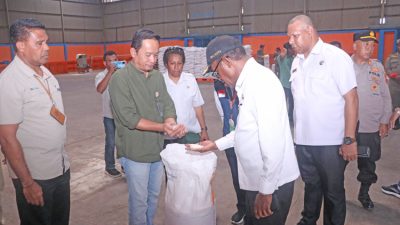 Sidak kebutuhan beras, Frans Pekey : Stok kita aman sampai tiga bulan kedepan