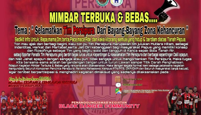 Ini Kata Legenda Persipura Soal Aksi Mimbar Terbuka yang akan Dilakukan Besok