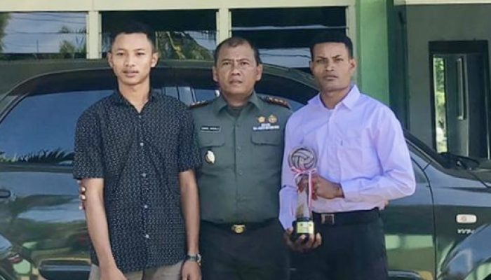 KSAD Beri Hadiah, Kodim 1708/BN berangkatkan 2 Atlit Volly Ikuti Dik Secaba TNI AD