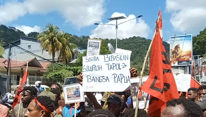Simpatisan KNPB Turun ke Jalan Tuntut Tapol Papua Dibebaskan