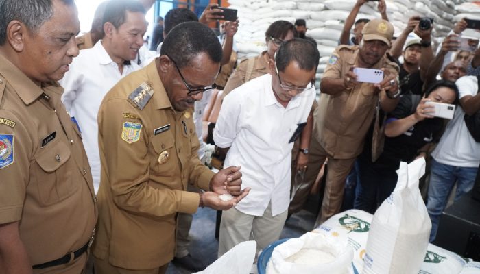Penyaluran Cadangan Beras Pemerintah Tahap 2 Mulai di Salurkan di Kota Jayapura