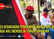 Pasca Kebakaran Pemukiman Warga APO 45, Tenaga Ahli Kemensos RI turun Lapangan