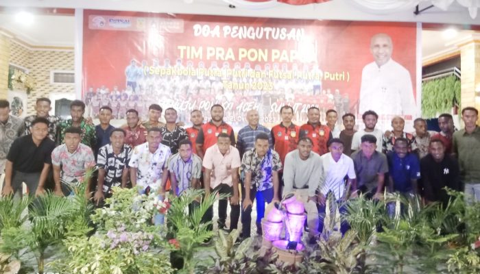 Asprov PSSI Papua lepas TIM Pra PON, Target 4 Emas