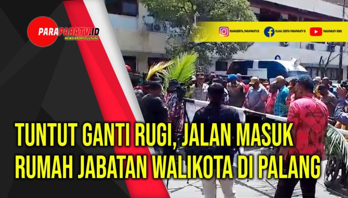Tuntut Ganti Rugi, Jalan Masuk Rumah Jabatan Walikota Di Palang