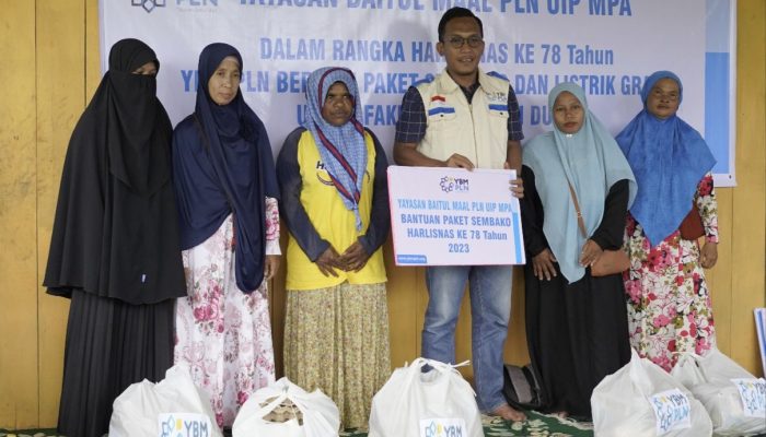 Berkah HLN 78, YBM PLN UIP MPA Salurkan Bantuan Paket Sembako dan Listrik Gratis Untuk Kaum Duafa