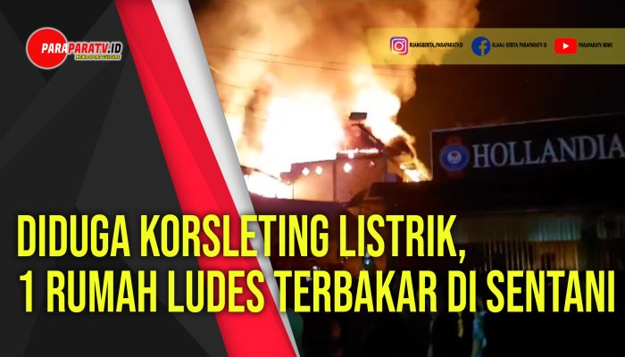Diduga Korsleting Listrik, 1 Rumah LudesTerbakar di Sentani