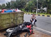 Laka Tunggal di KM 12,9 Holtekamp, Pengendara Motor Tak Beridentitas Meninggal Dunia di Tempat