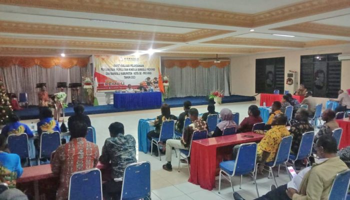 Rapat Evaluasi Pengawasan Pemilu Bawaslu Se Provinsi Papua Tahun 2023
