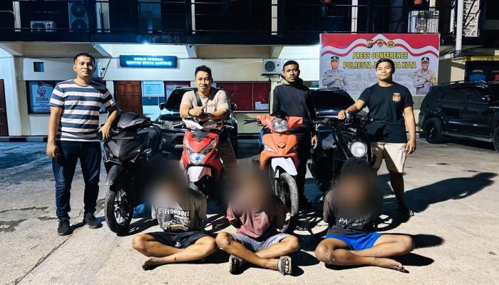 3 Pelaku Curanmor Diamankan Tim Resmob Numbay