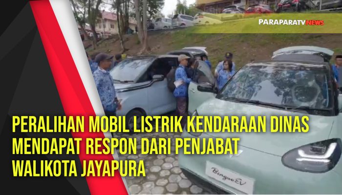 Peralihan Mobil Listrik Kendaraan Dinas mendapat respon dari Penjabat Walikota Jayapura