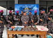 TNI AL Lanal Amankan Bahan Peledak Dan Paket Ganja di Nabire