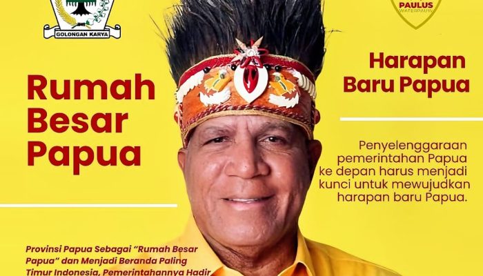 Miliki Prestasi, Paulus Waterpauw Terpilih Sebagai Kader Golkar Terbaik Pimpin Papua