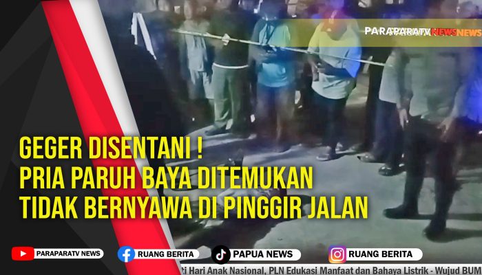 Geger di Sentani ! Pria paruh Baya Ditemukan Tidak Bernyawa di Pinggir Jalan