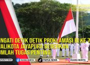 Peringati Detik Detik Proklamasi RI Ke 79, Pj Walikota Jayapura Beberkan Sejumlah Tugas Penting