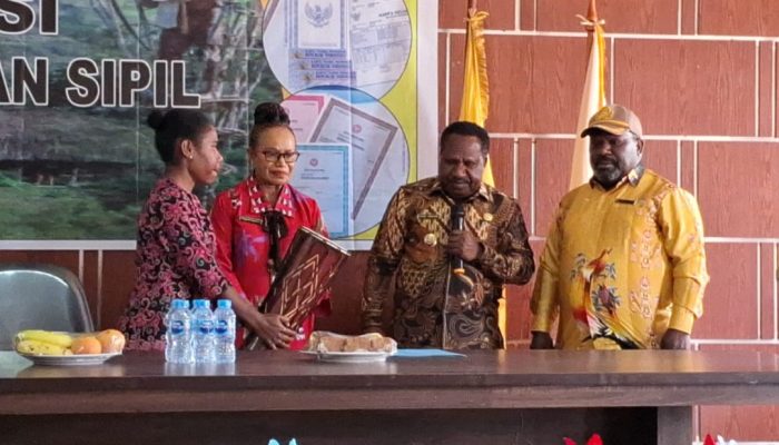 Disdukcapil Provinsi Papua Pegunungan Lakukan Sosialisasi Terkait Pencatatan Sipil di Kabupaten Lanny Jaya