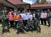 Satgas Yonif 512/QY Ikut serta dalam Pertemuan Lokakarya Mini Lintas Sektoral Puskesmas Okpol di Pegunungan Bintang