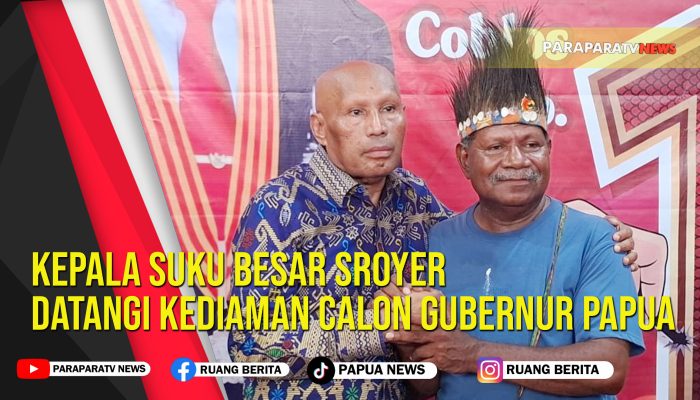 Kepala Suku Besar Sroyer Datangi Kediaman Calon Gubernur Papua