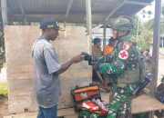 Pastikan Kesehatan Masyarakat Papua Terjamin, Satgas Yonif 512/QY Patroli Keliling Kampung