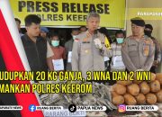 Selundupkan 20 KG Ganja, 3 WNA Dan 2 WNI Diamankan Polres Keerom