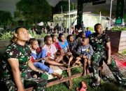 Malam Tahun Baru Penuh Dengan Kehangatan, Satgas Yonif 512/QY ajak masyarakat Nobar di Pos Kout Senggi