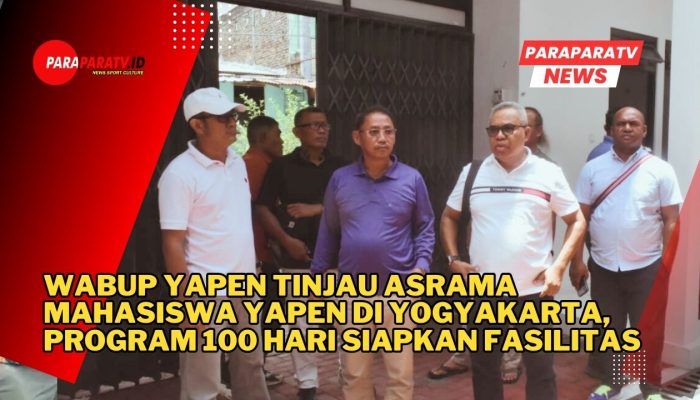 Wabup Yapen Tinjau Asrama Mahasiswa Di Yogyakarta, Program 100 Hari Siapkan Fasilitas