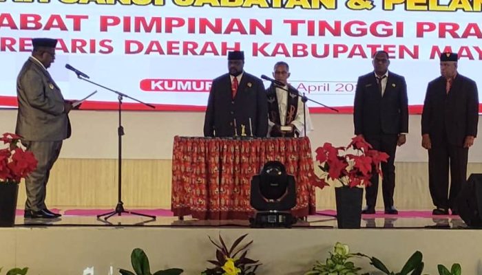 Ferdinandus Taa resmi menjabat Sekda Kabupaten Maybrat