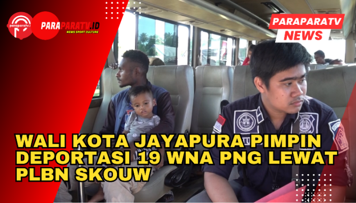 Wali Kota Jayapura Pimpin Deportasi 19 WNA PNG lewat PLBN Skouw