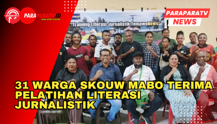 31 Warga Skouw Mabo terima pelatihan literasi Jurnalistik