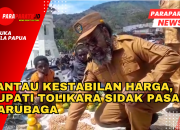 Pantau Kestabilan Harga, Bupati Tolikara Sidak Pasar Karubaga