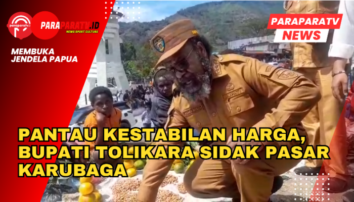 Pantau Kestabilan Harga, Bupati Tolikara Sidak Pasar Karubaga
