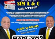 Jubir BTM-CK Sentil SIM Gratis Beraroma Politik di Yapen, Netralitas Polri Dipertanyakan