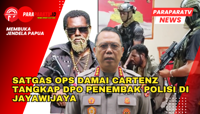 Satgas Ops Damai Cartenz Tangkap DPO Penembak Polisi di Jayawijaya