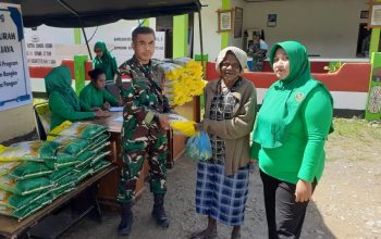 Jelang HUT TNI, Kodim Lanny Jaya Gelar Gerakan Pangan Murah