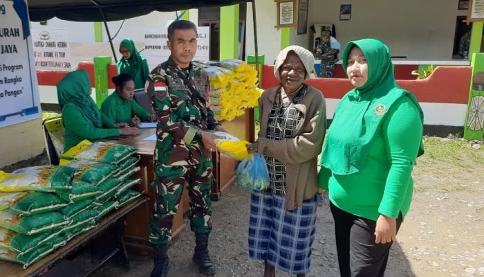 Jelang HUT TNI, Kodim Lanny Jaya Gelar Gerakan Pangan Murah