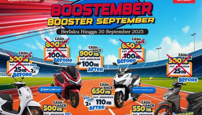 Bikin Dompet Tenang, Cicilan Honda Ringan Lewat Boostember