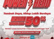 Promo ‘Power Hero’ Beri Diskon 50% Tambah Daya bagi Pelanggan Setia PLN