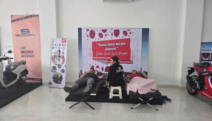 Konsisten Berbagi Kemanusiaan, Astra Motor SO Sentani Kembali Gelar Donor Darah Rutin