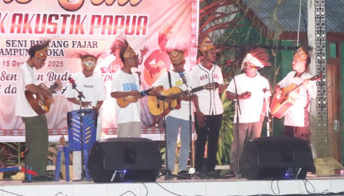 Sanggar Seni Bintang Fajar Kampung Yoka Gelar Pentas Seni Tari dan Musik, Kolaborasi Seni Budaya Musik Papua