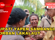 Bupati Yapen Sambangi Korban Lakalaut yang selamat