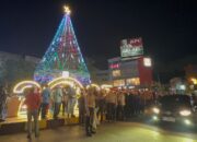 Pohon Natal Megah Berdiri di Tengah Kota Jayapura