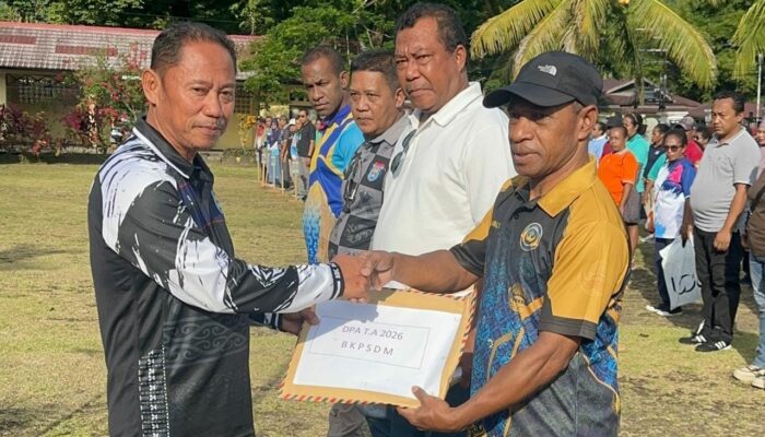 Serahkan DPA Tahun Anggaran 2026, Wabup Yapen Roi Palunga Tegaskan 4 Hal Penting